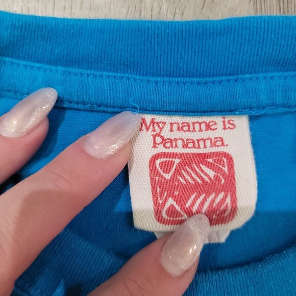 Panama Colorful Parrot island T-Shirt My Name Is Panama XL - Picture 5 of 5